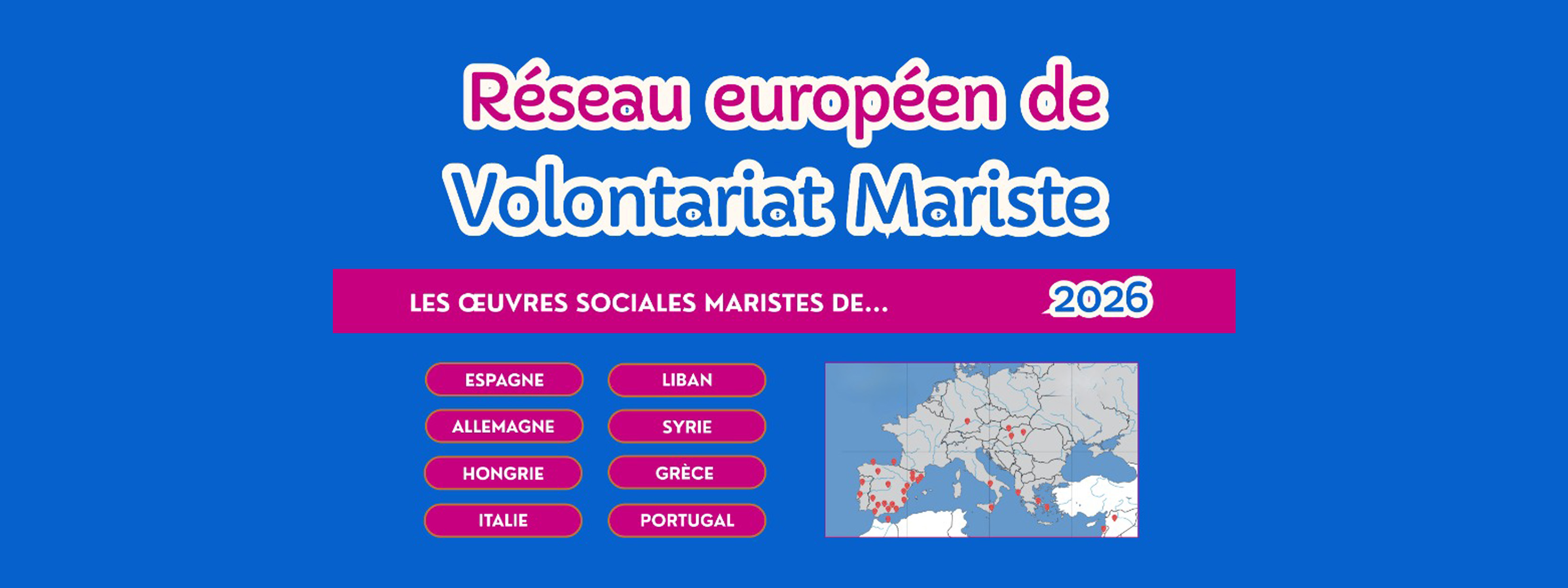 Convocation au Volontariat Mariste Europe 2026 